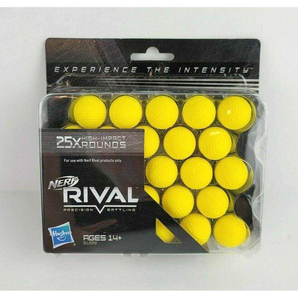 Nerf Rival 25X High-Impact Rounds Balls Rival Precision Battling (New)